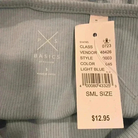 ⭐️ New with tags strapless light blue pacsun basics top in size small - Picture 4 of 4